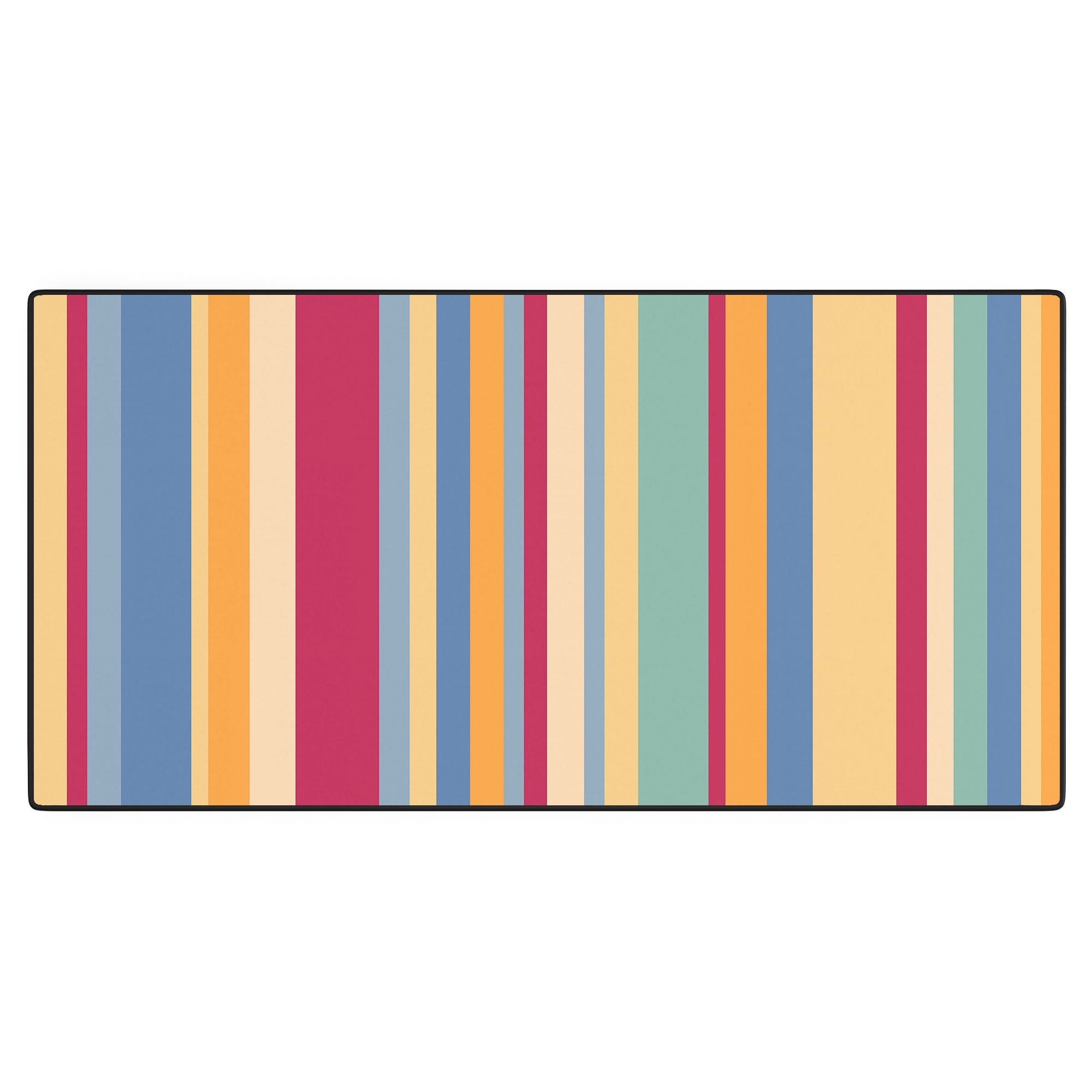 Colour Poems Classic Retro Stripes I Desk Mat