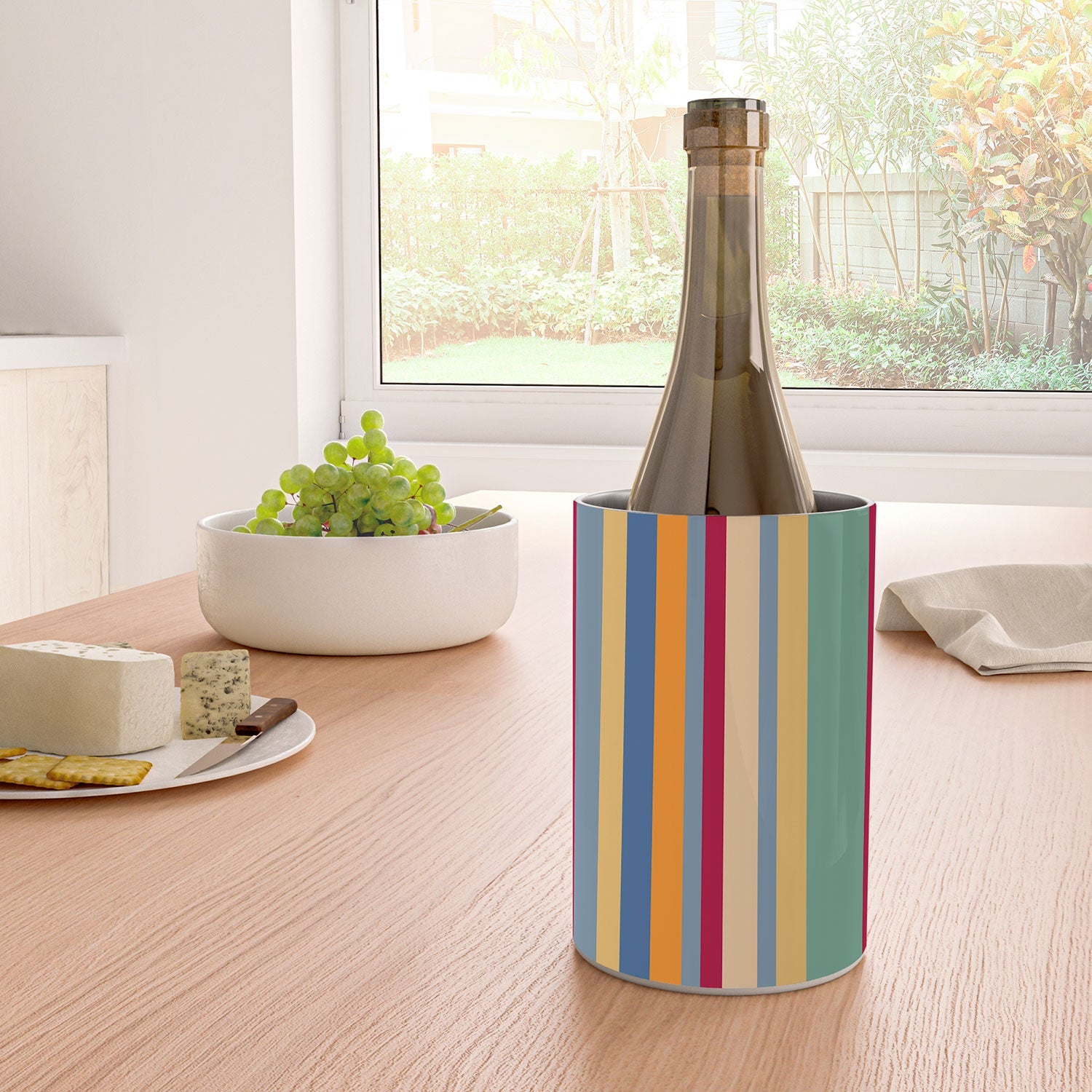 Colour Poems Classic Retro Stripes I Wine Chiller