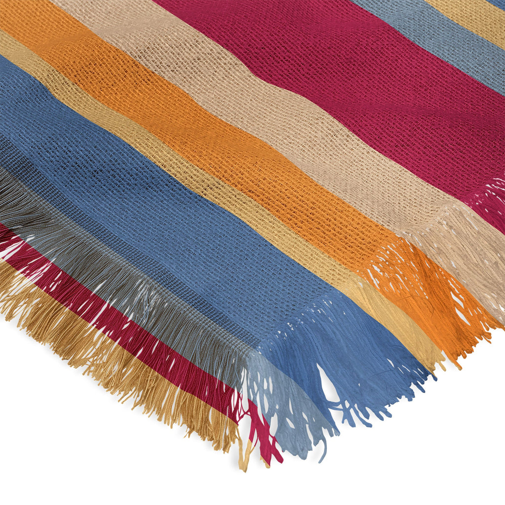 Colour Poems Classic Retro Stripes I Throw Blanket