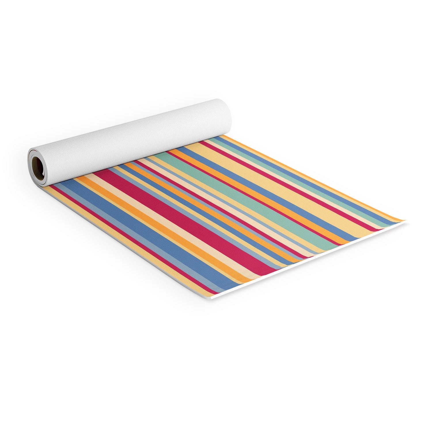 Colour Poems Classic Retro Stripes I Yoga Mat
