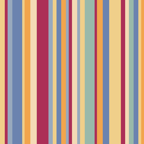 Colour Poems Classic Retro Stripes I Wall Mural