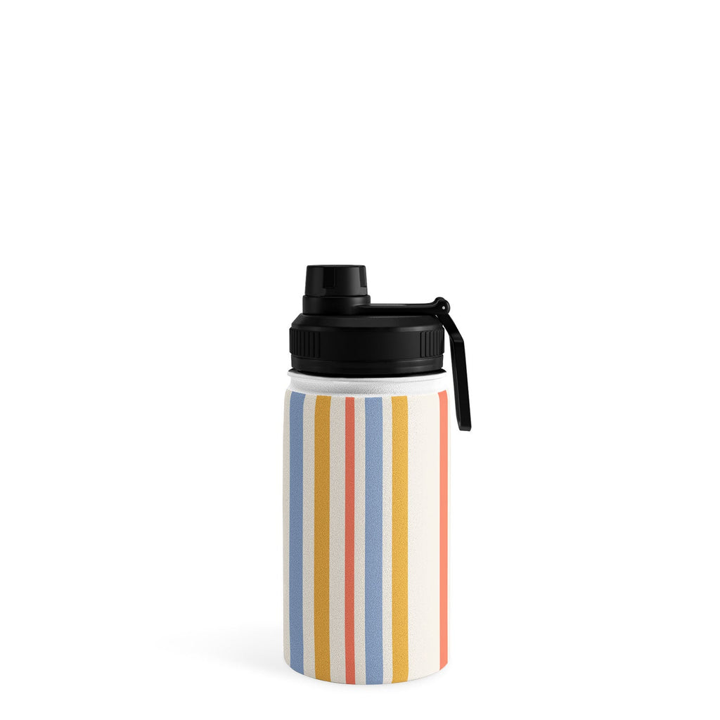 Colour Poems Classic Retro Stripes III Water Bottle