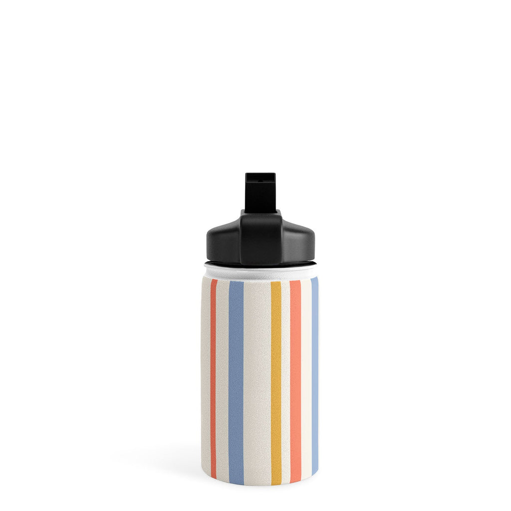 Colour Poems Classic Retro Stripes III Water Bottle