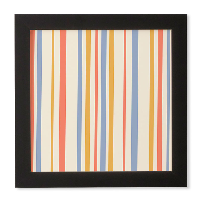 Colour Poems Classic Retro Stripes III Framed Wall Art