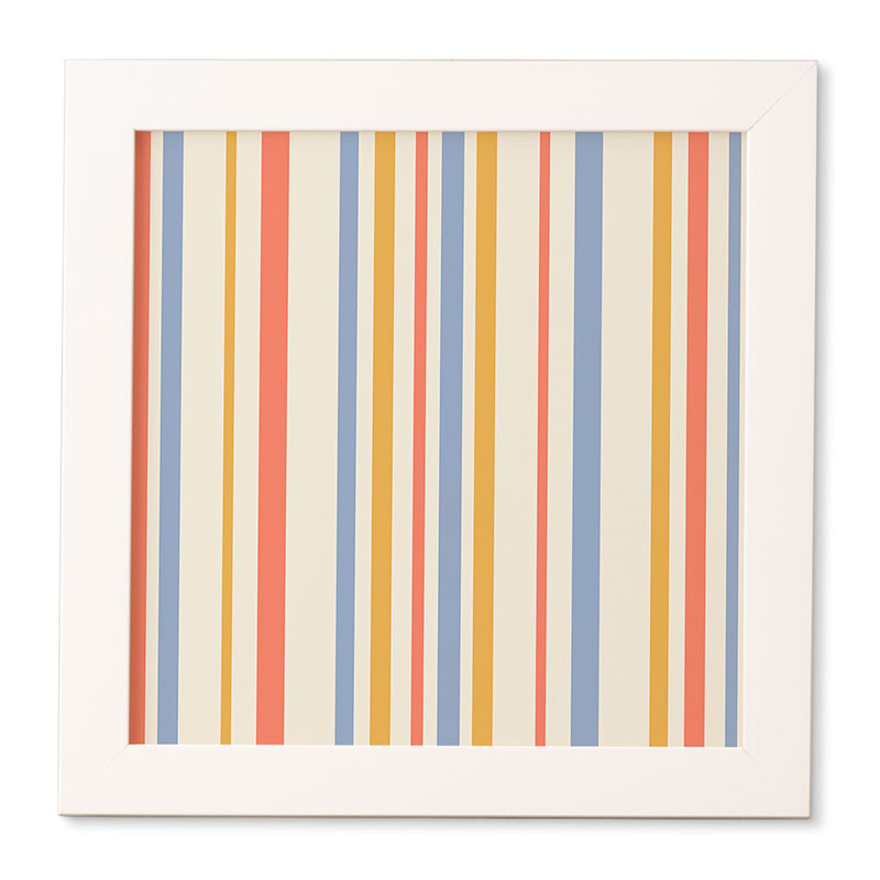 Colour Poems Classic Retro Stripes III Framed Wall Art