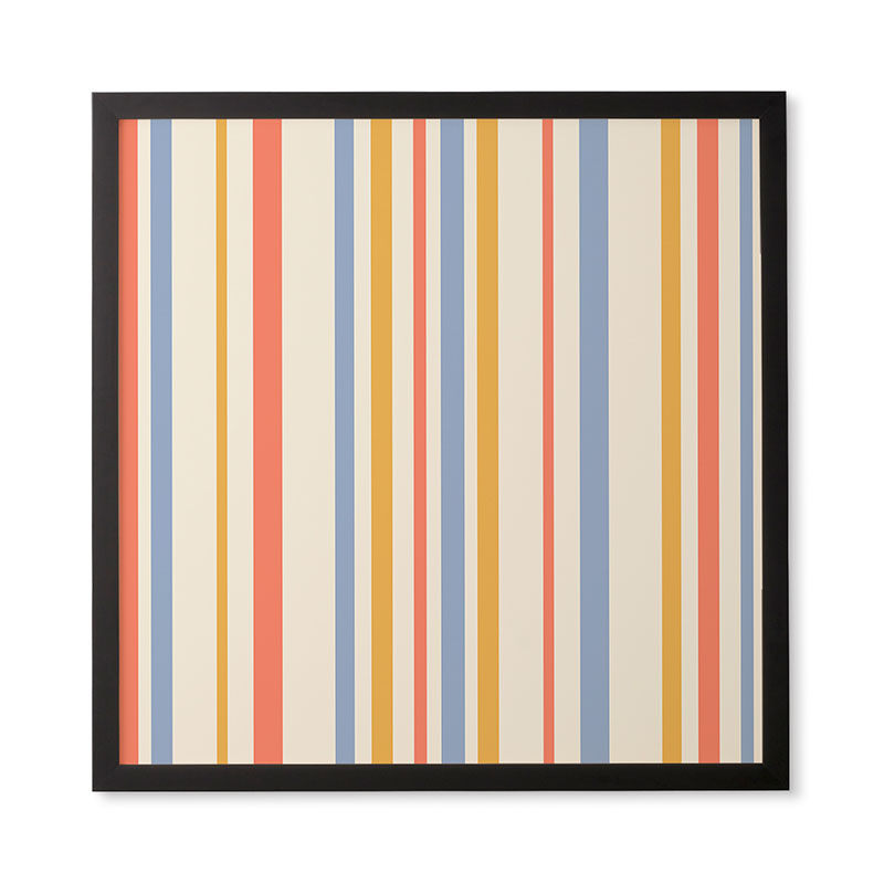 Colour Poems Classic Retro Stripes III Framed Wall Art