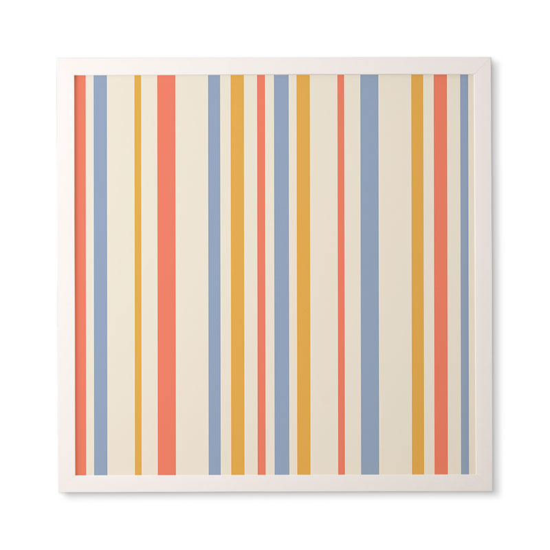 Colour Poems Classic Retro Stripes III Framed Wall Art