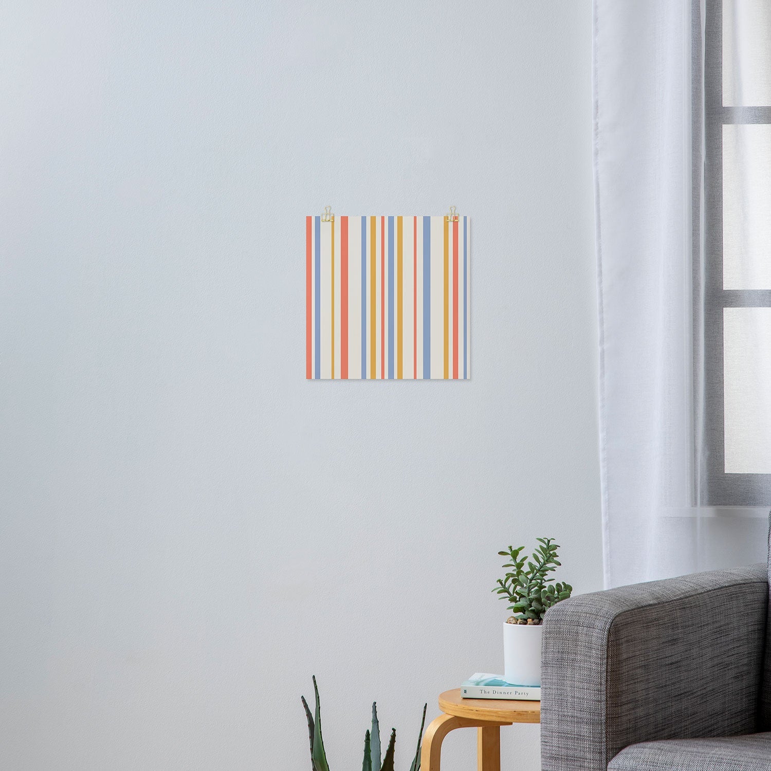 Colour Poems Classic Retro Stripes III Art Print