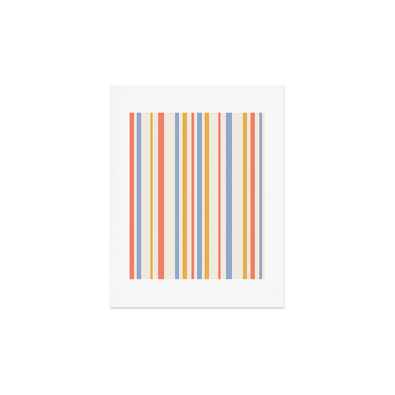 Colour Poems Classic Retro Stripes III Art Print