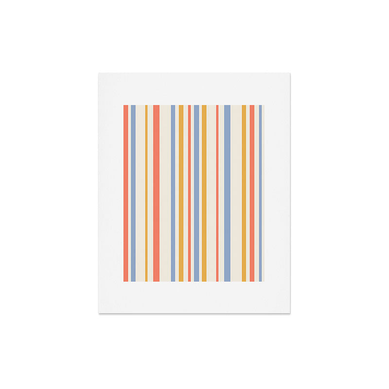 Colour Poems Classic Retro Stripes III Art Print