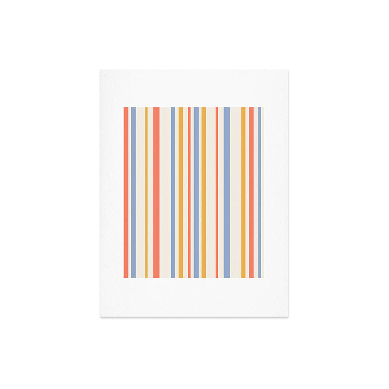 Colour Poems Classic Retro Stripes III Art Print