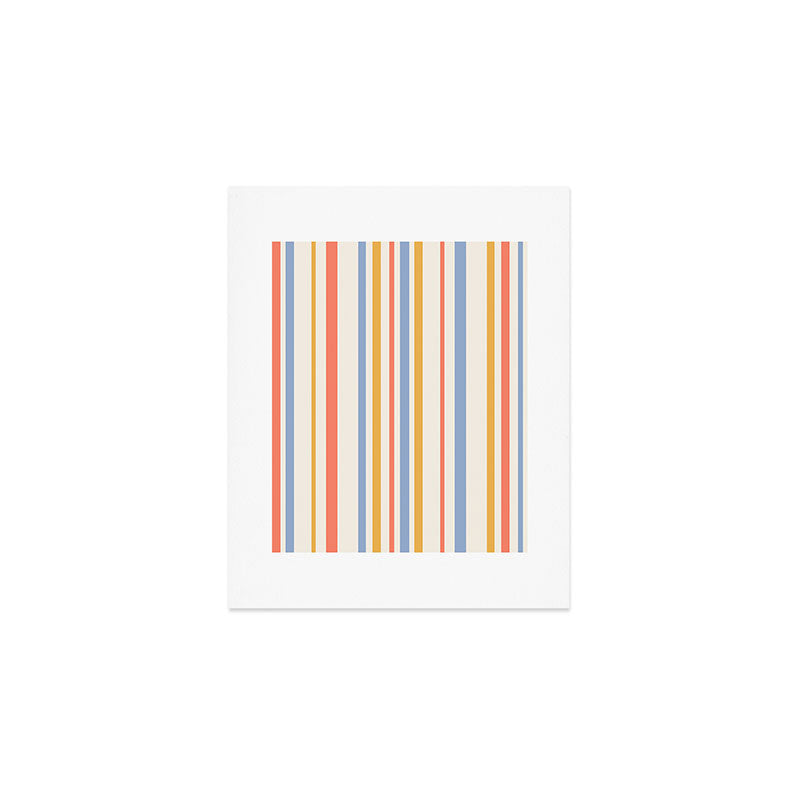 Colour Poems Classic Retro Stripes III Art Print