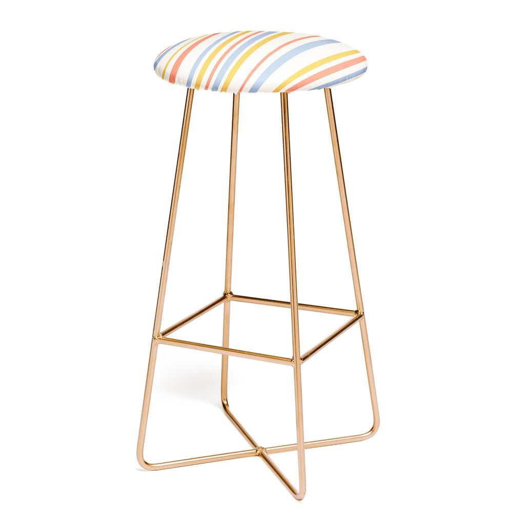Colour Poems Classic Retro Stripes III Bar Stool