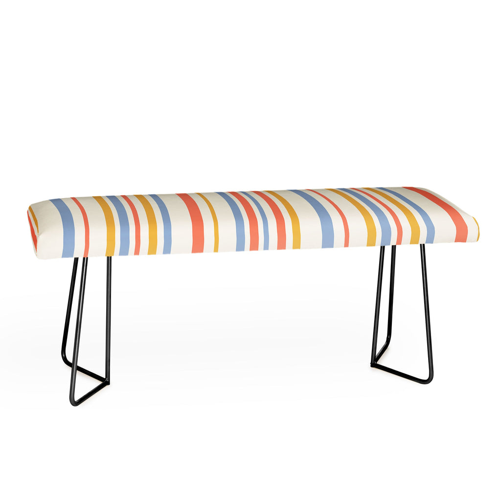Colour Poems Classic Retro Stripes III Bench