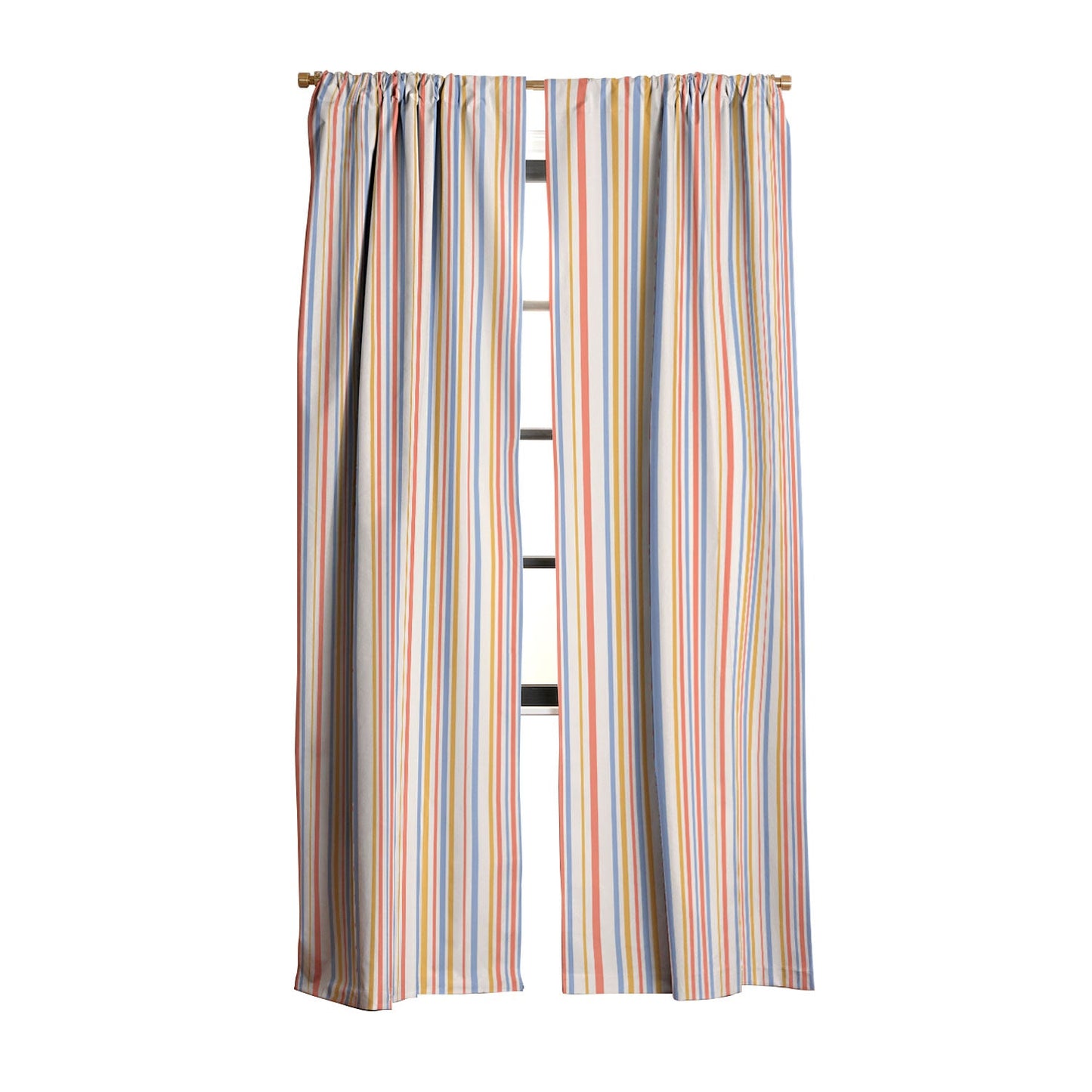 Colour Poems Classic Retro Stripes III Blackout Window Curtain