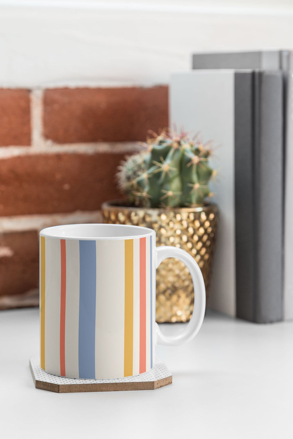 Colour Poems Classic Retro Stripes III Coffee Mug
