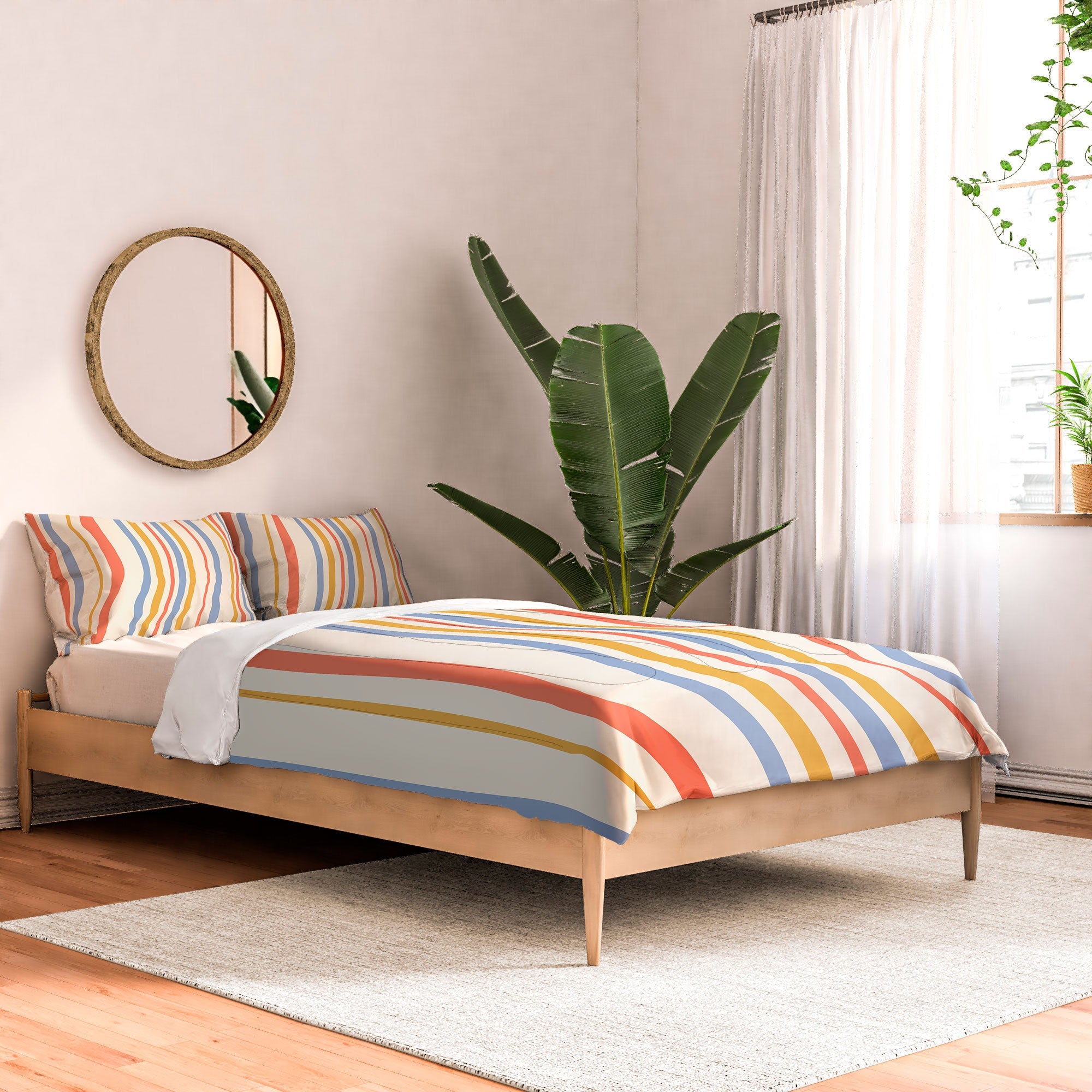 Colour Poems Classic Retro Stripes III Comforter