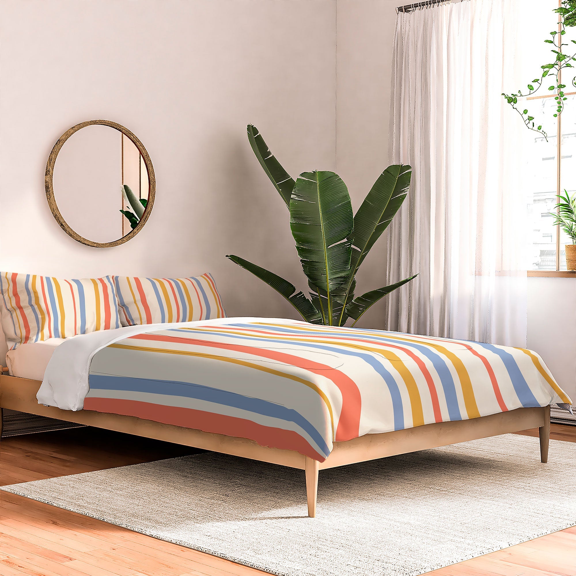 Colour Poems Classic Retro Stripes III Comforter