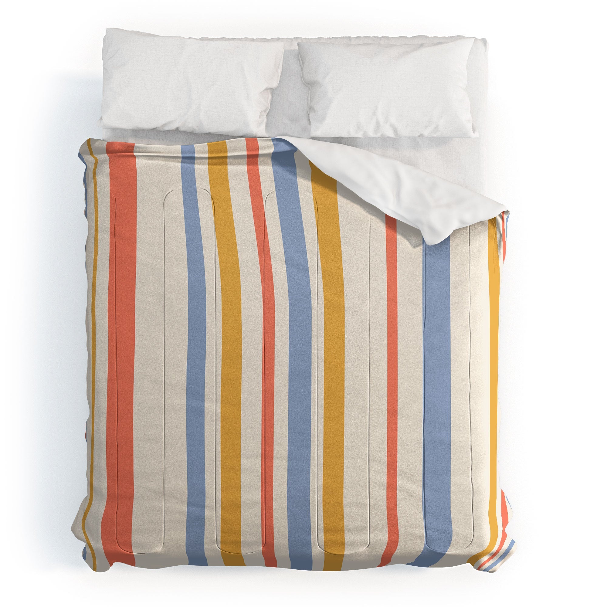 Colour Poems Classic Retro Stripes III Comforter