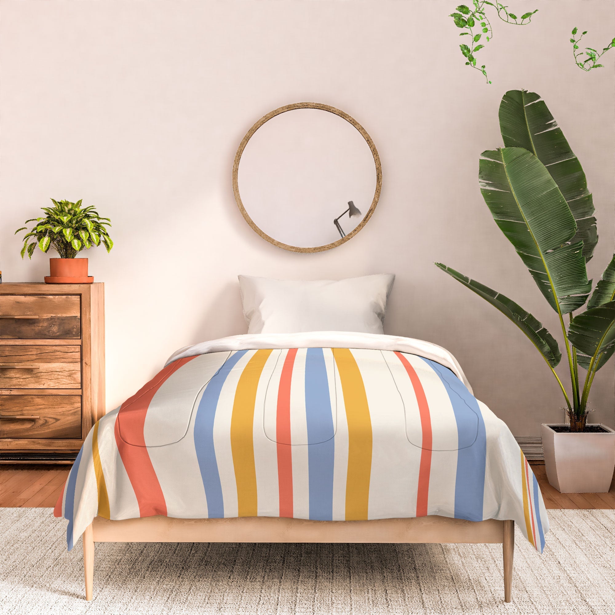 Colour Poems Classic Retro Stripes III Comforter