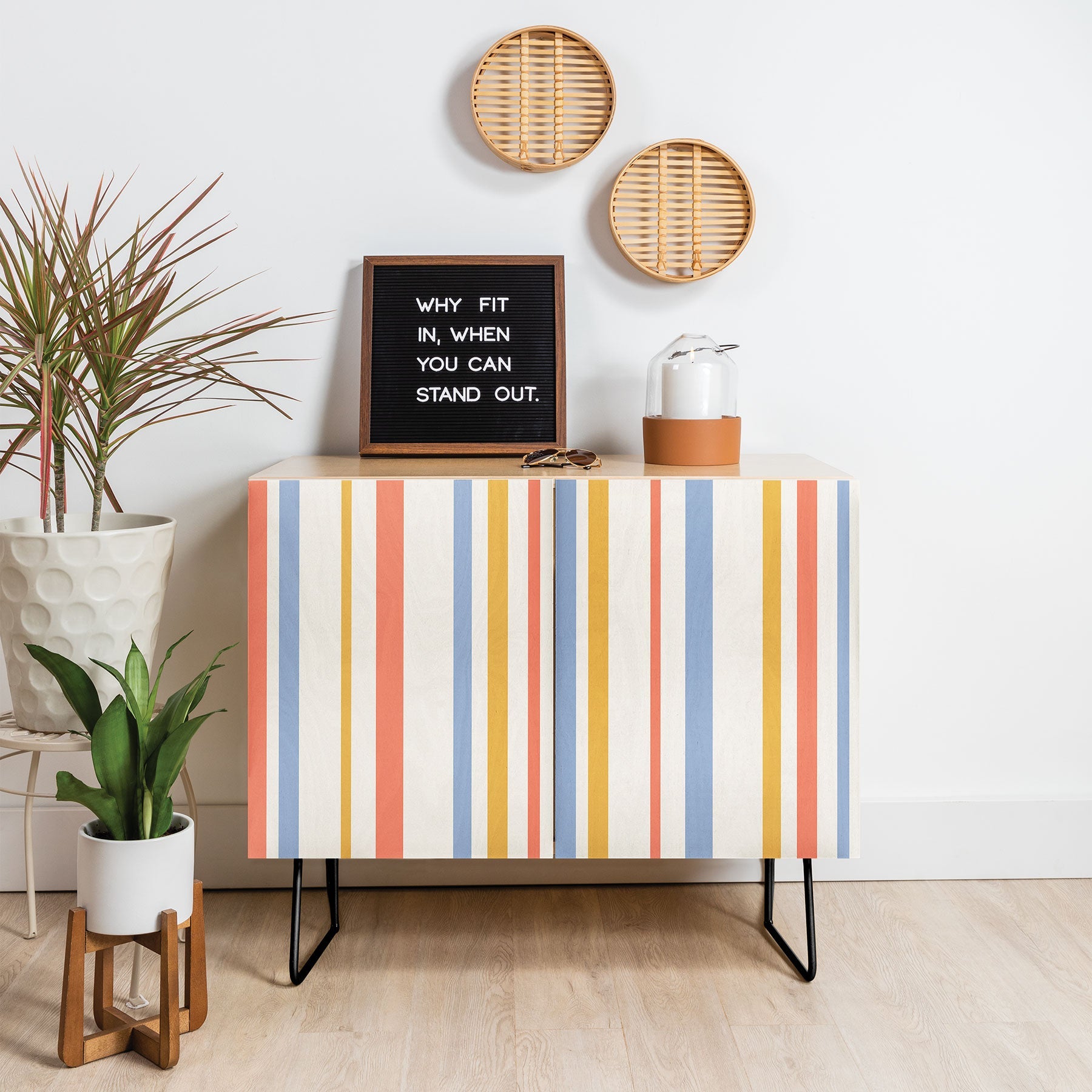 Colour Poems Classic Retro Stripes III Credenza