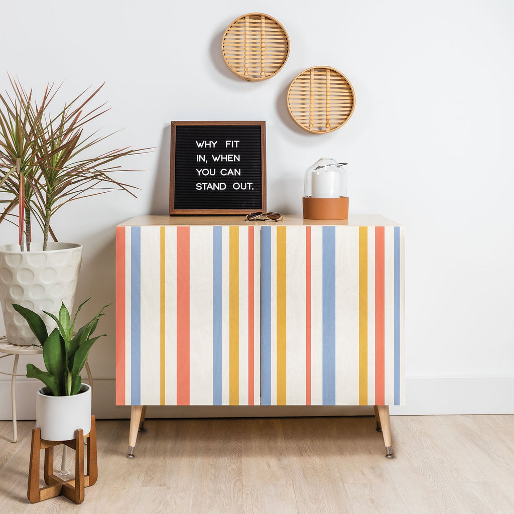 Colour Poems Classic Retro Stripes III Credenza