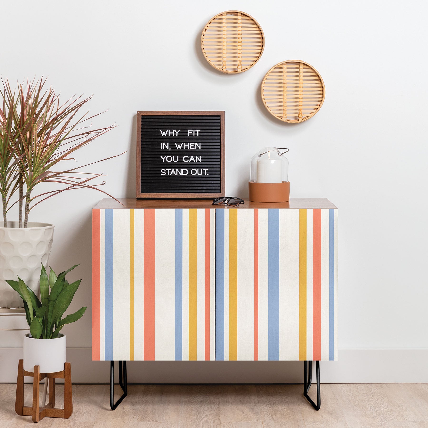 Colour Poems Classic Retro Stripes III Credenza