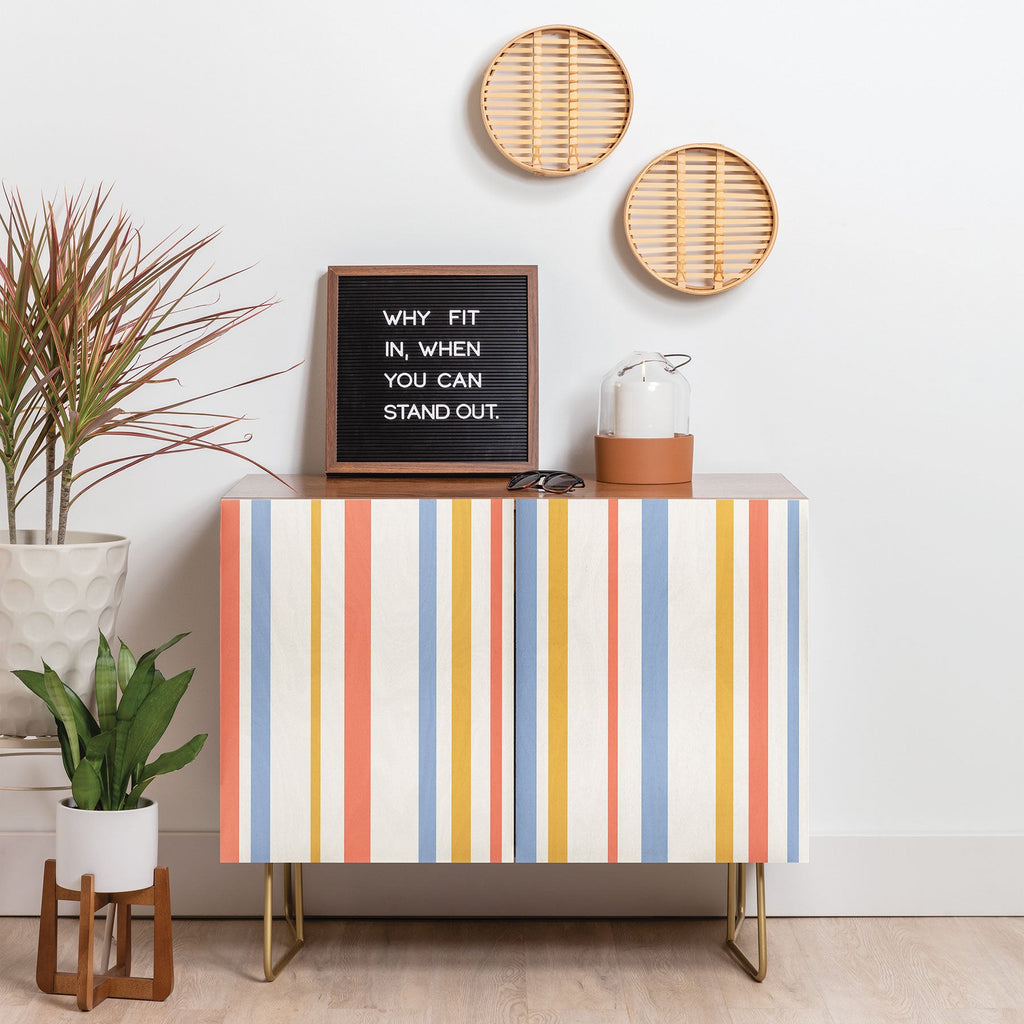 Colour Poems Classic Retro Stripes III Credenza