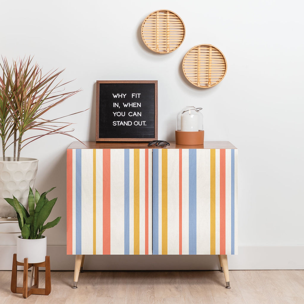 Colour Poems Classic Retro Stripes III Credenza