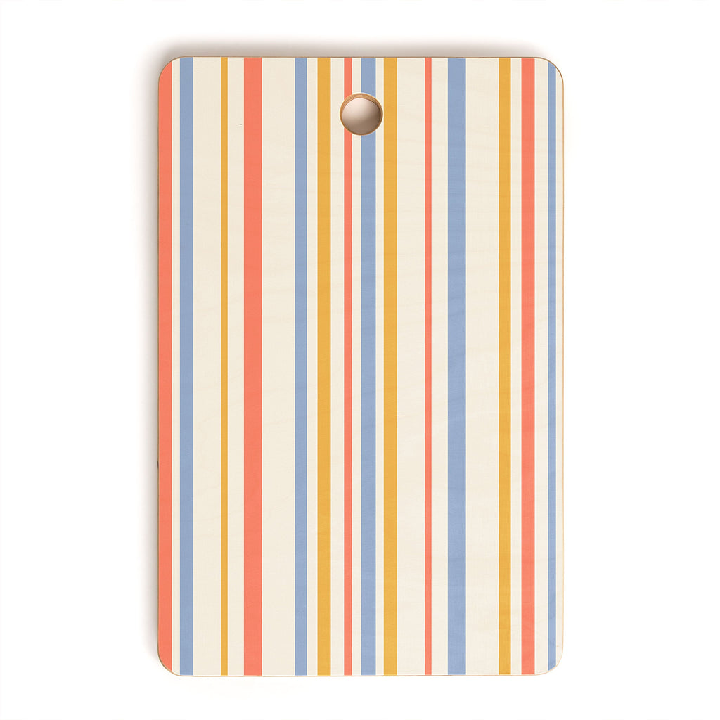 Colour Poems Classic Retro Stripes III Cutting Board Rectangle