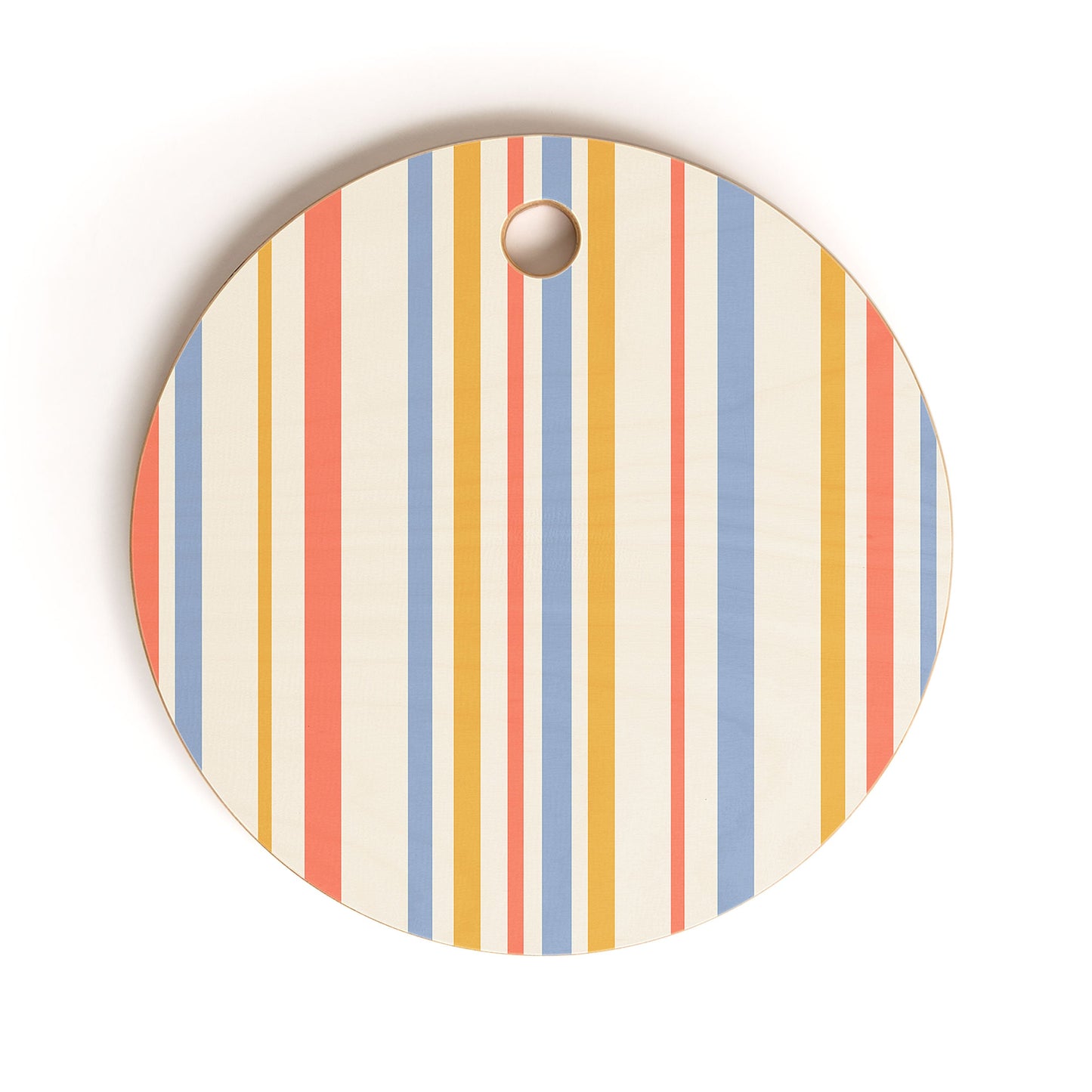 Colour Poems Classic Retro Stripes III Cutting Board Round