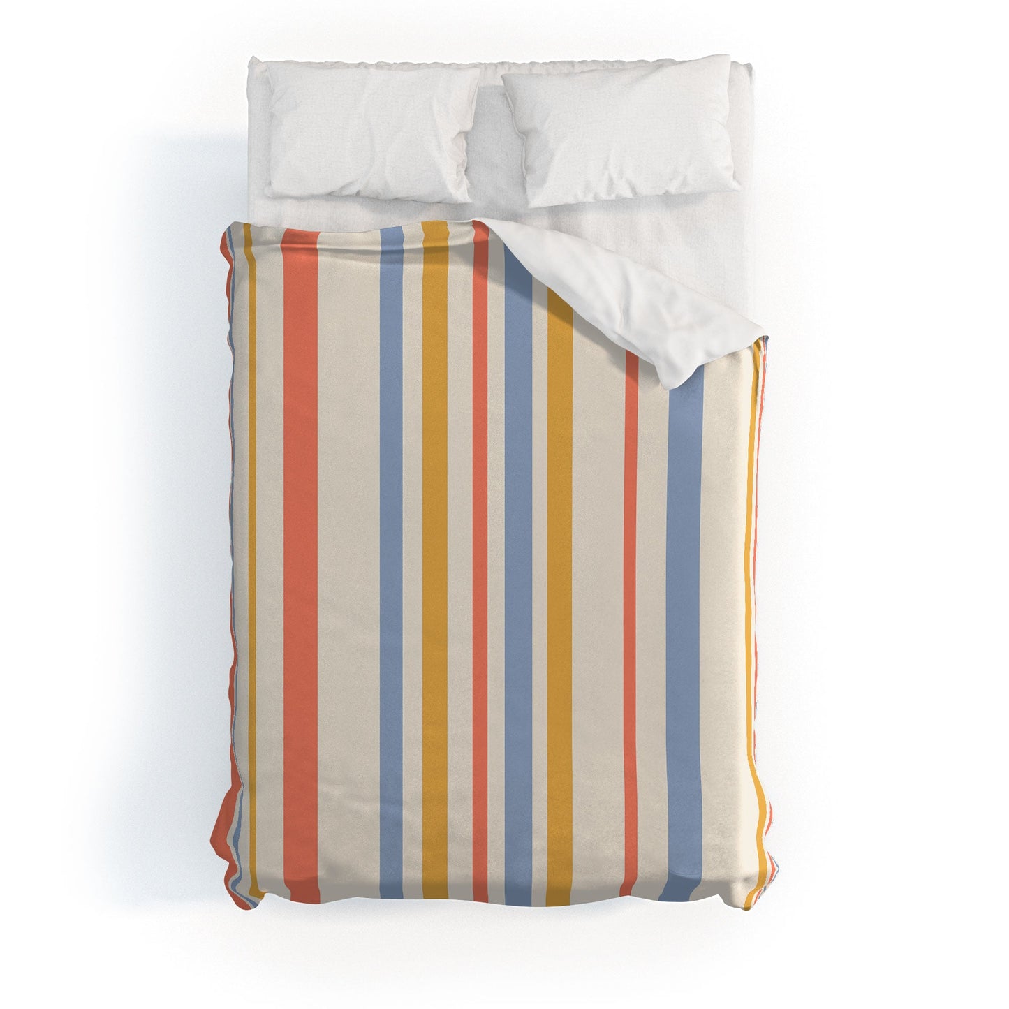 Colour Poems Classic Retro Stripes III Duvet Cover