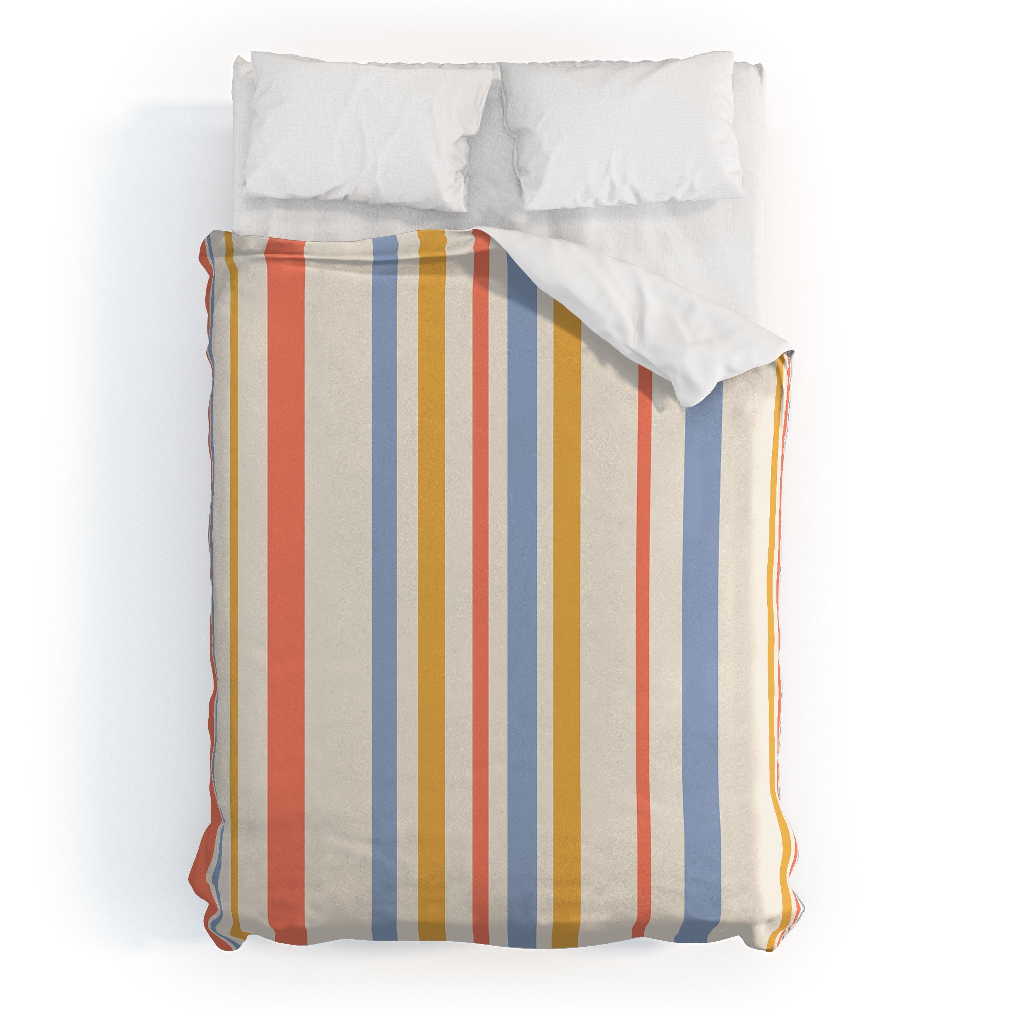 Colour Poems Classic Retro Stripes III Duvet Cover