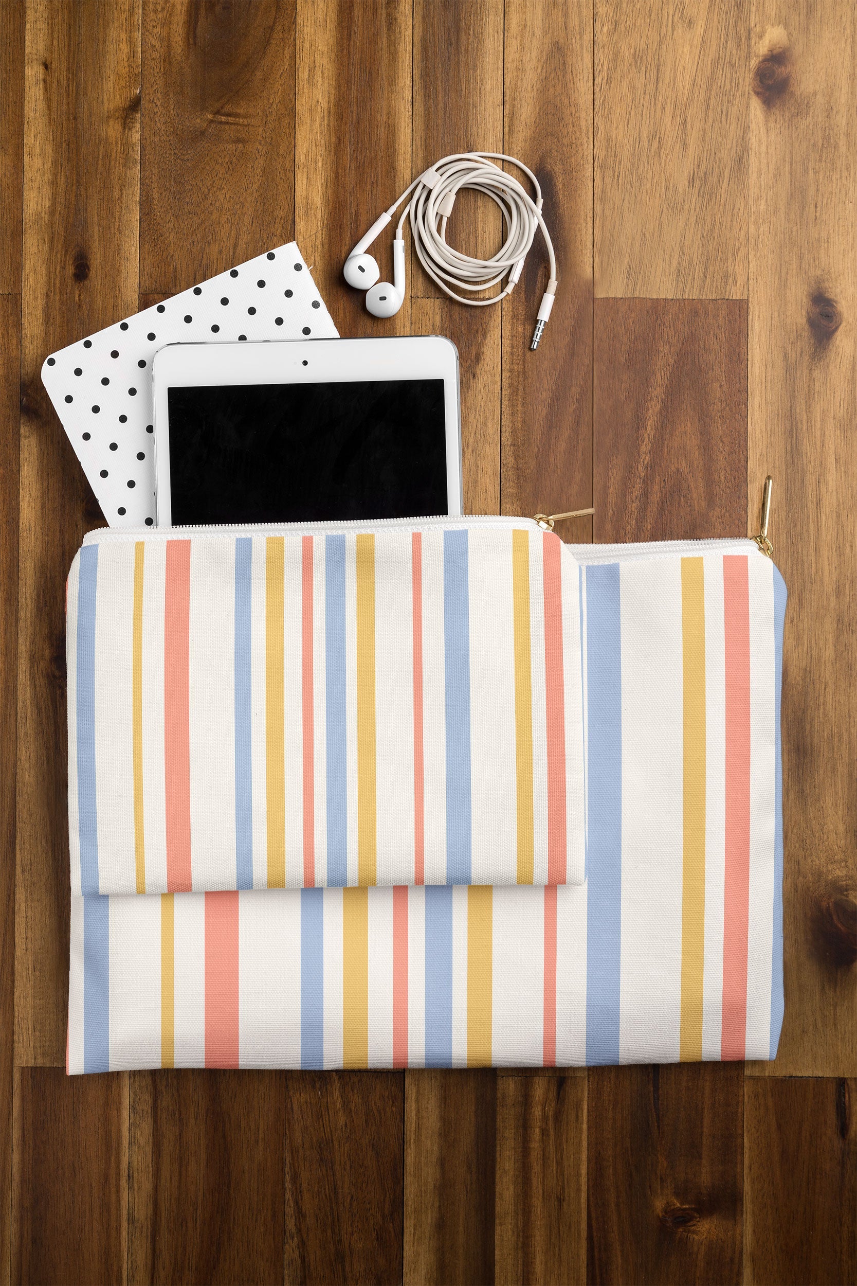 Colour Poems Classic Retro Stripes III Pouch
