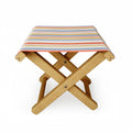 Colour Poems Classic Retro Stripes III Folding Stool