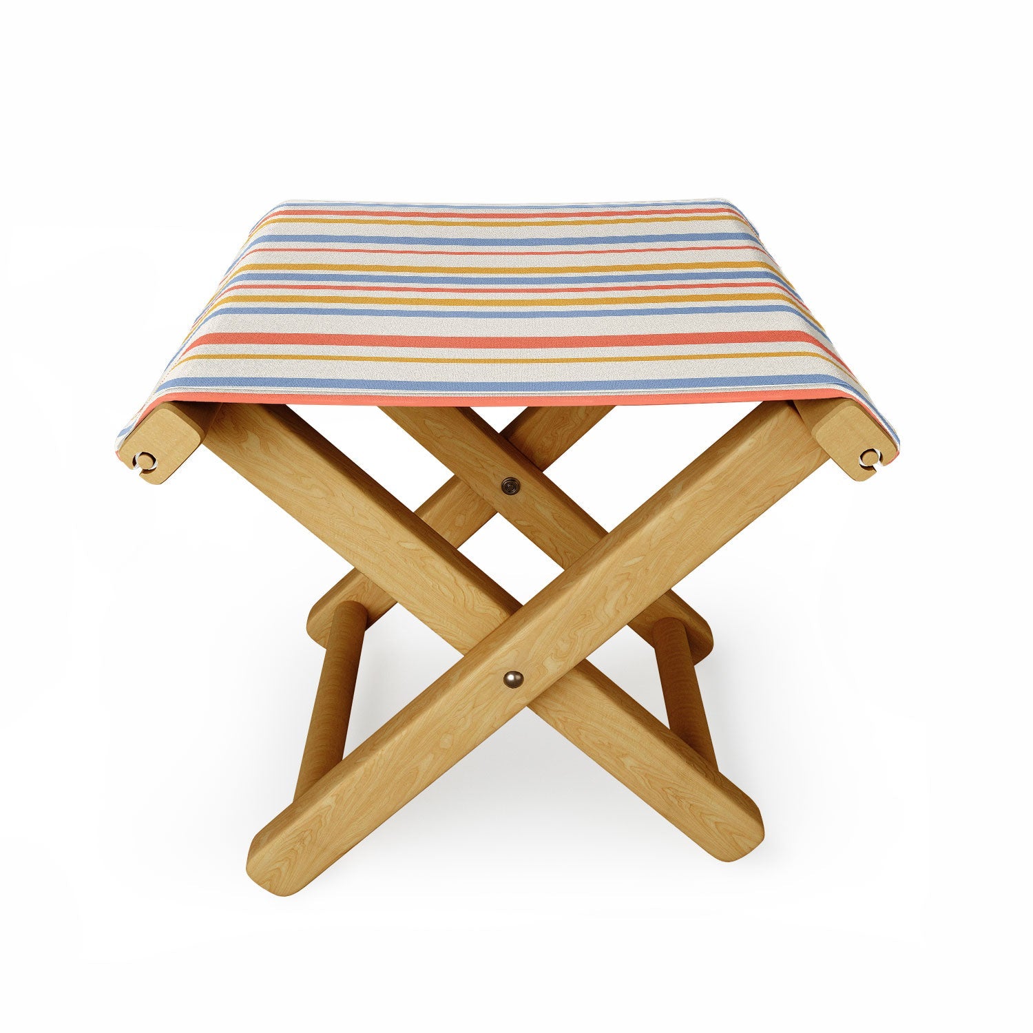 Colour Poems Classic Retro Stripes III Folding Stool