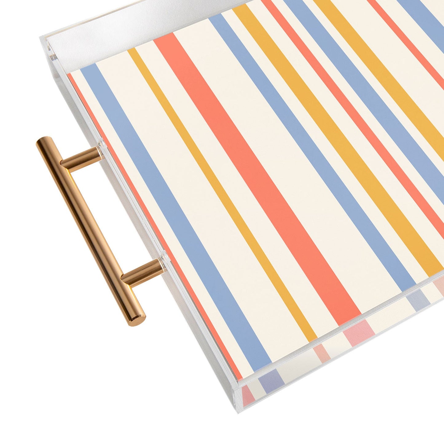 Colour Poems Classic Retro Stripes III Acrylic Tray