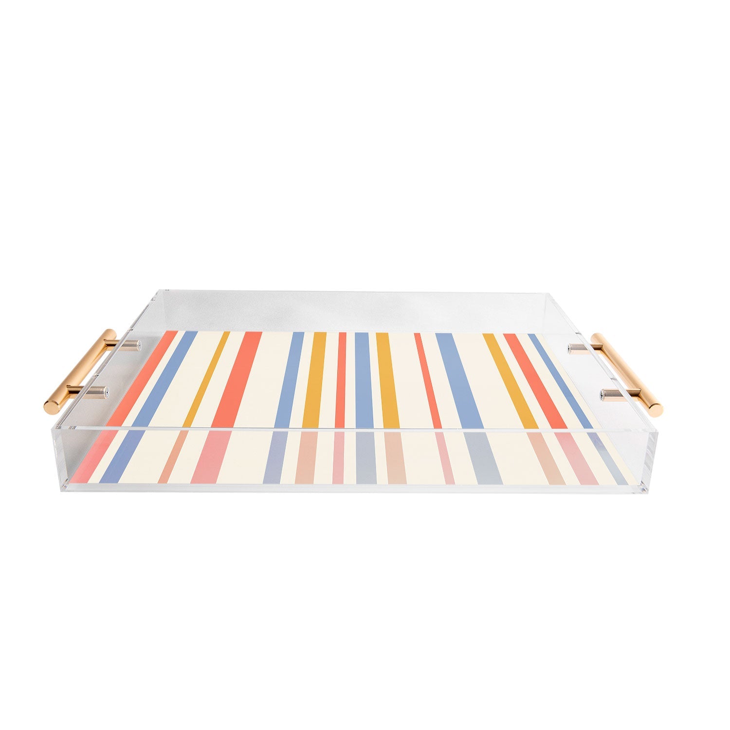Colour Poems Classic Retro Stripes III Acrylic Tray