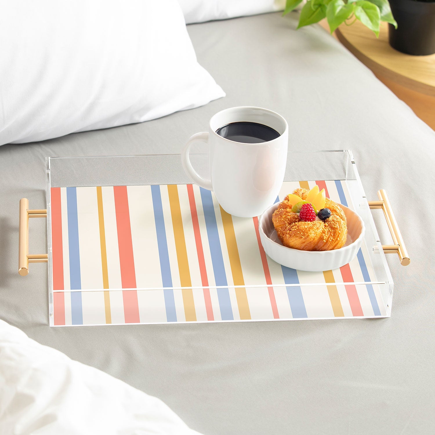 Colour Poems Classic Retro Stripes III Acrylic Tray