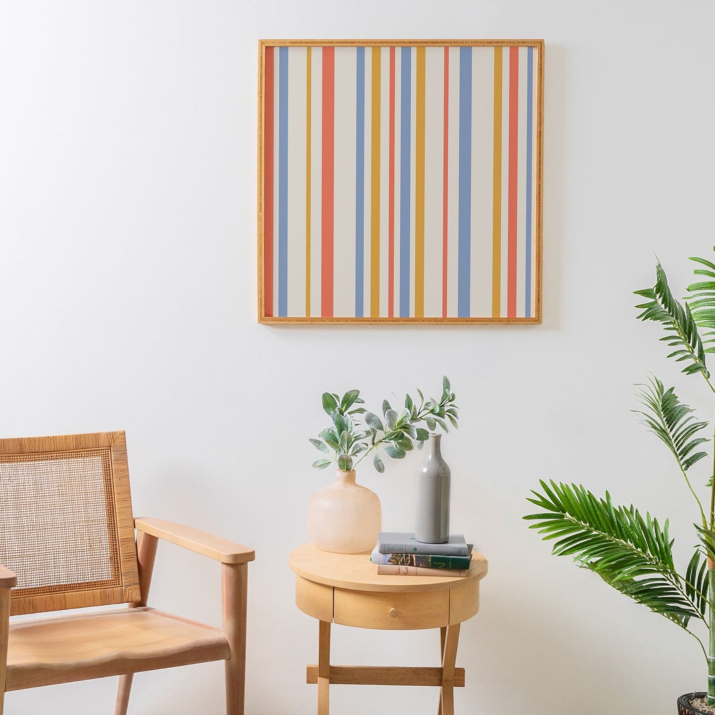 Colour Poems Classic Retro Stripes III Framed Wall Art