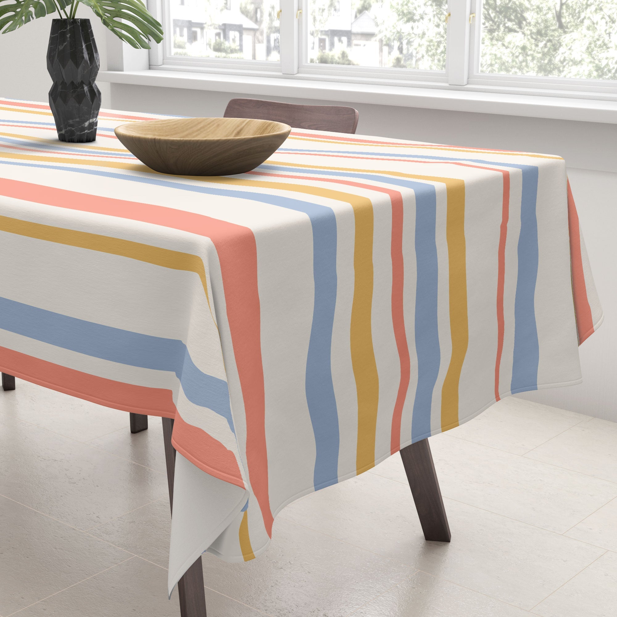 Colour Poems Classic Retro Stripes III Tablecloth