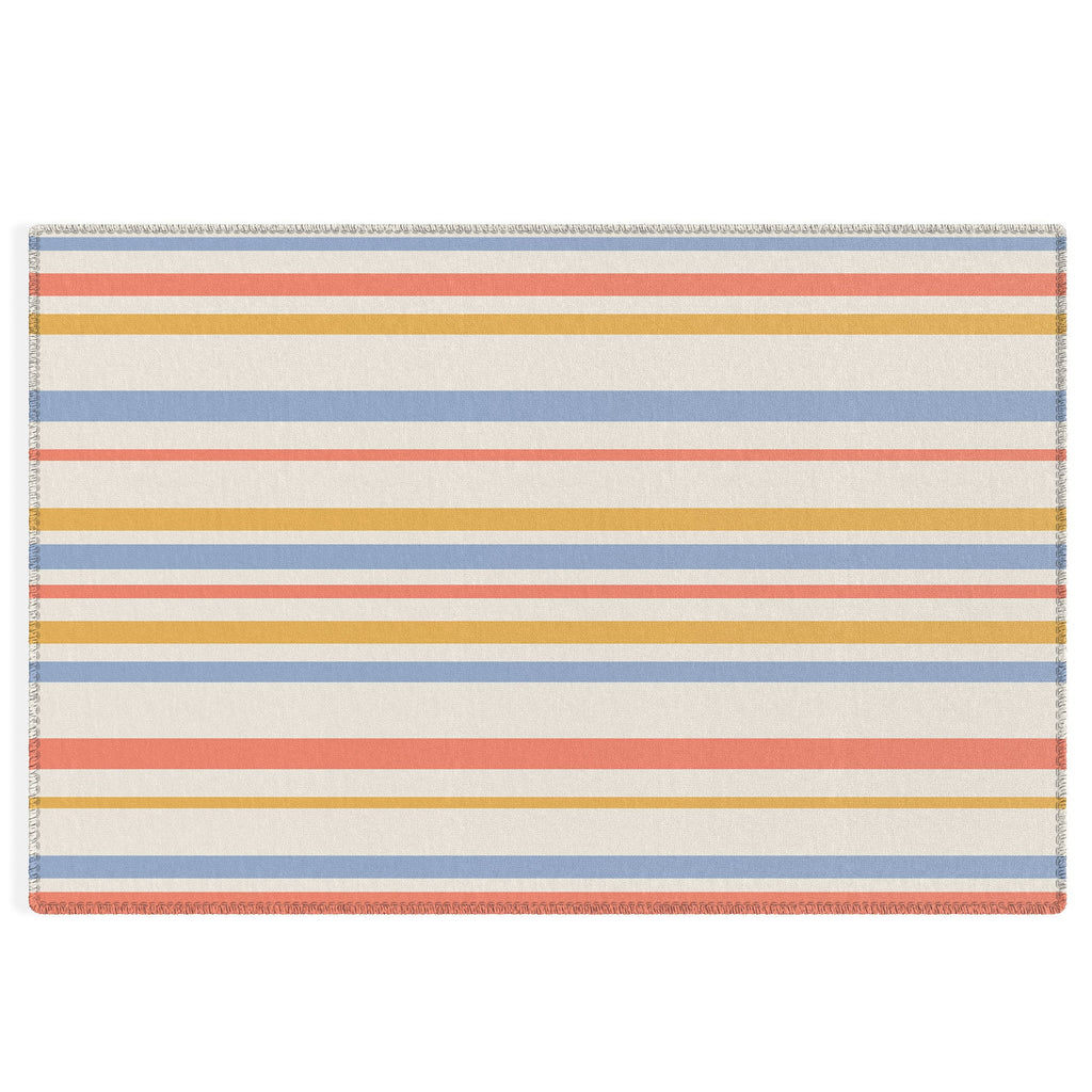 Colour Poems Classic Retro Stripes III Outdoor Rug