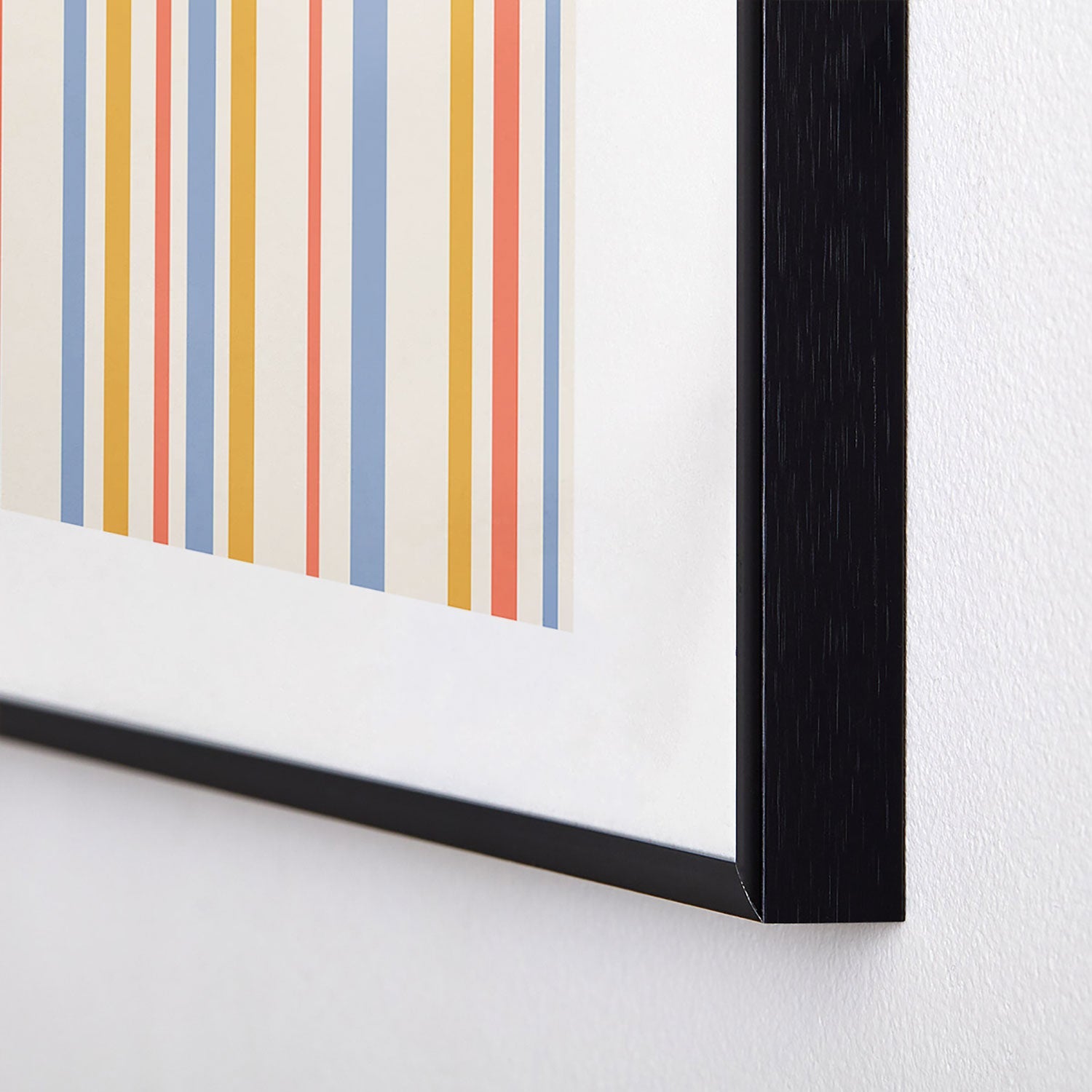 Colour Poems Classic Retro Stripes III Metal Framed Art Print