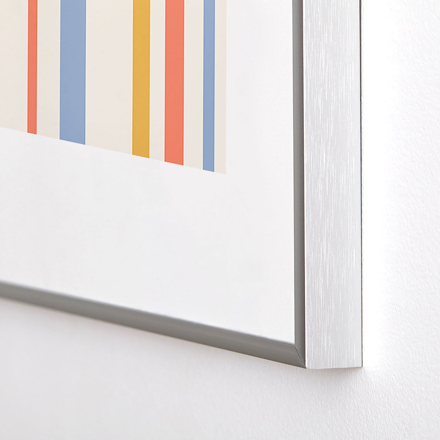 Colour Poems Classic Retro Stripes III Metal Framed Art Print