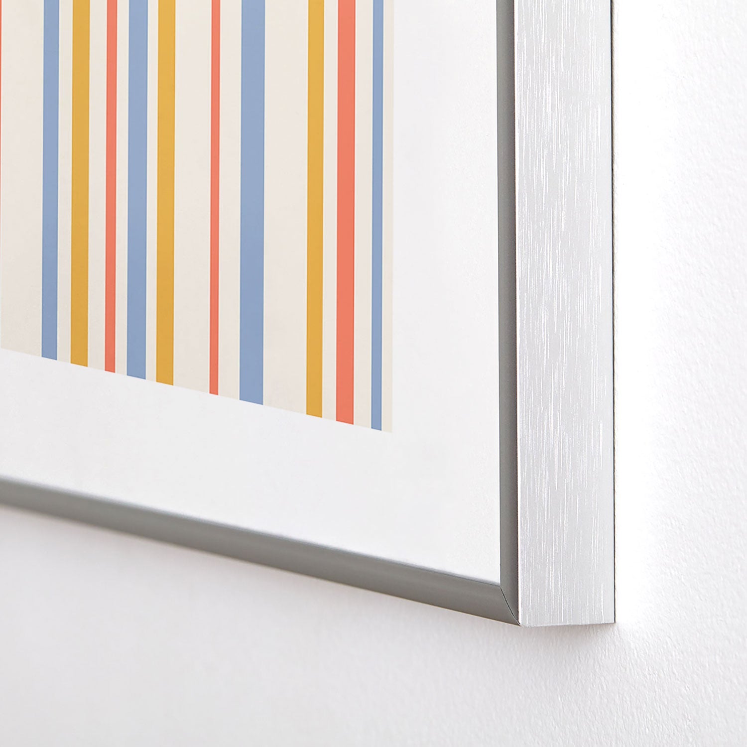 Colour Poems Classic Retro Stripes III Metal Framed Art Print