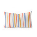Colour Poems Classic Retro Stripes III Oblong Throw Pillow