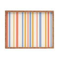 Colour Poems Classic Retro Stripes III Rectangular Tray