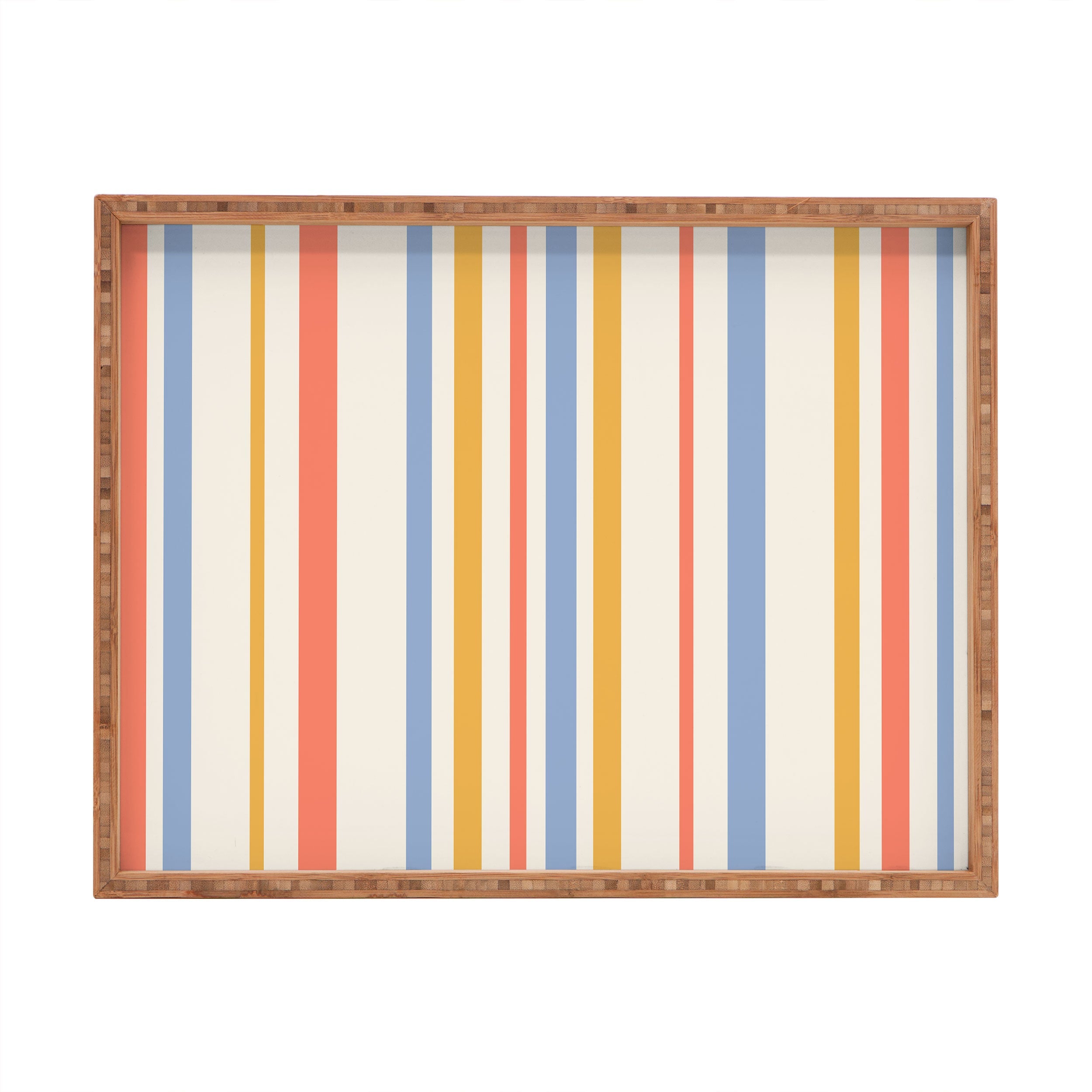 Colour Poems Classic Retro Stripes III Rectangular Tray
