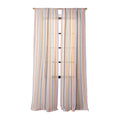 Colour Poems Classic Retro Stripes III Sheer Window Curtain