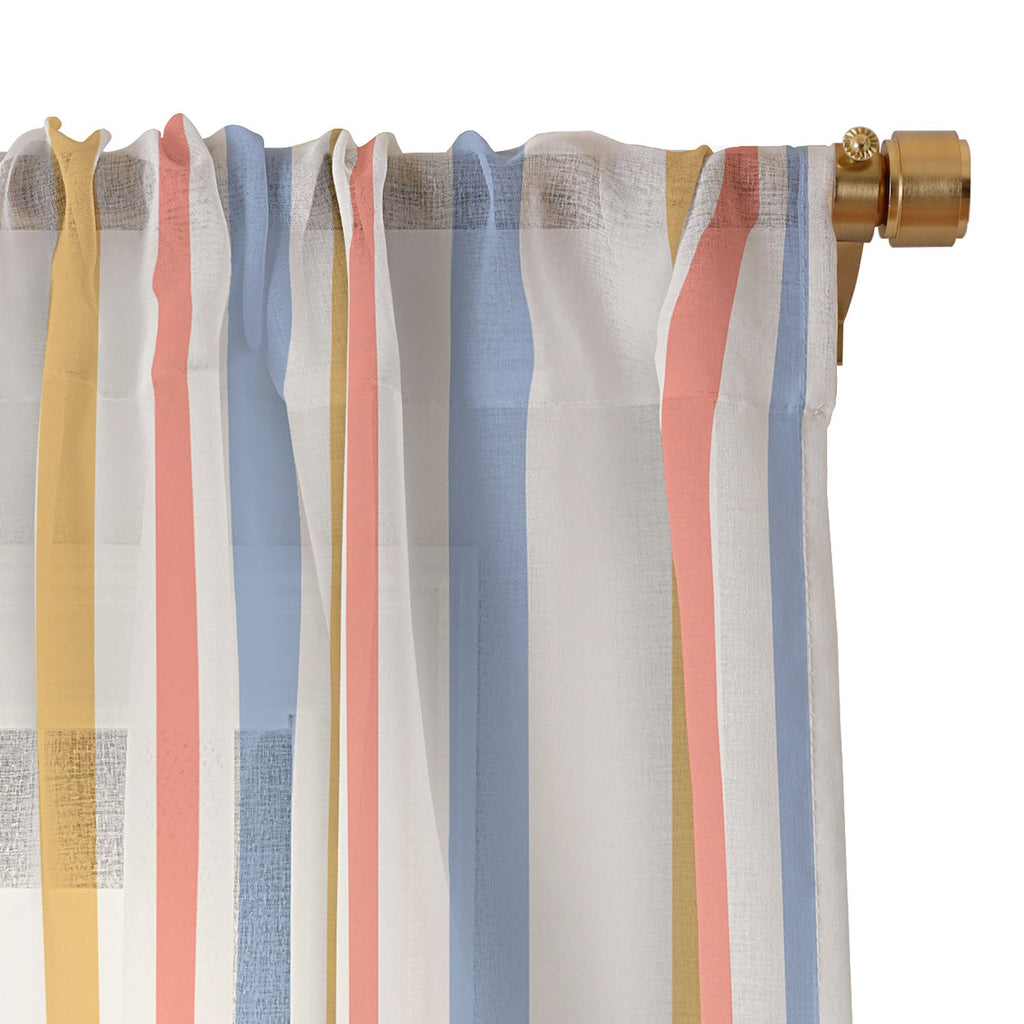 Colour Poems Classic Retro Stripes III Sheer Non Repeat